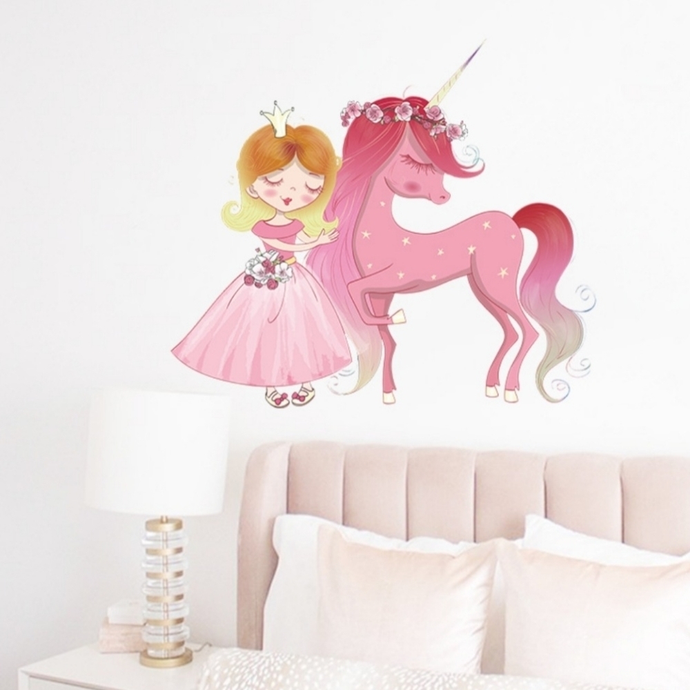 VINYL Wall Decal UNICORN PRINCESS